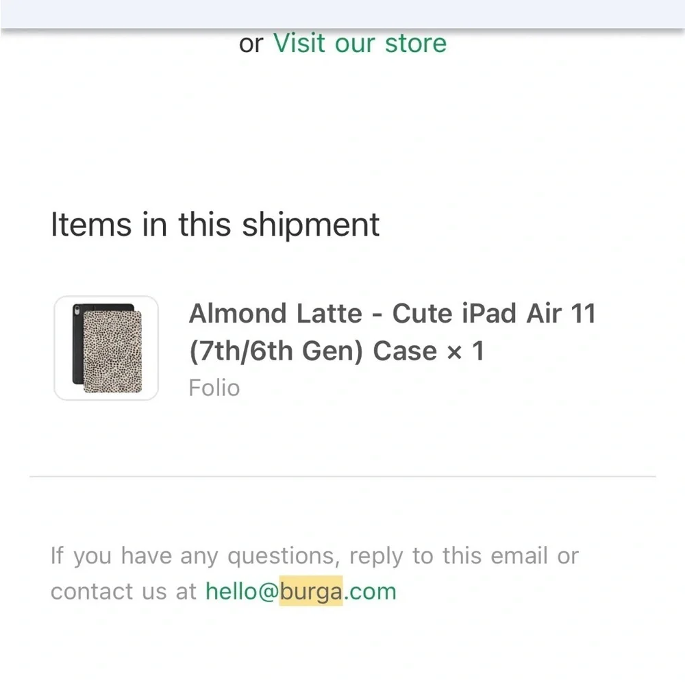 Burga Almond Latte iPad Air 11 (7th/6th Gen) Folio Case